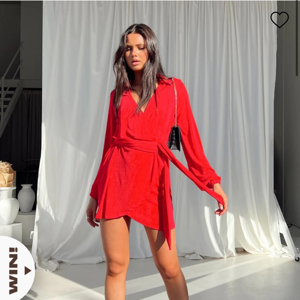 NWOT Princess Polly - PARTY TIME MINI DRESS RED